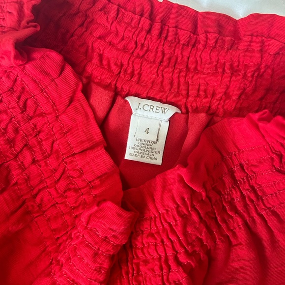 Bright red elastic waist skirt - Picture 2 of 2